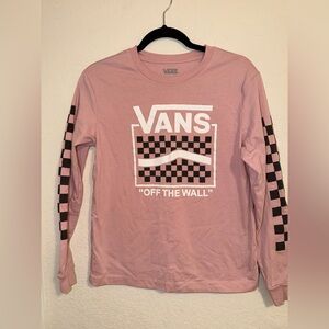 Like New Pink long sleeve Vans shirt